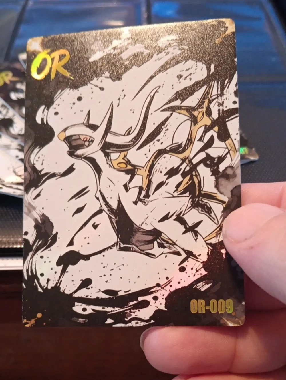 Pokemon OR-009 Black White Gold Trading Card